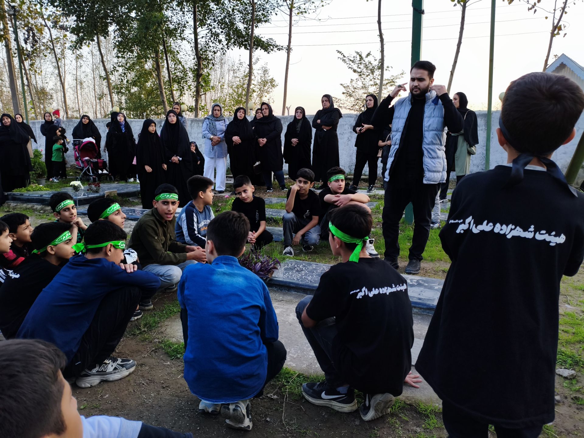 تشییع نمادین پیکر حضرت زهرا(س) در برکاده