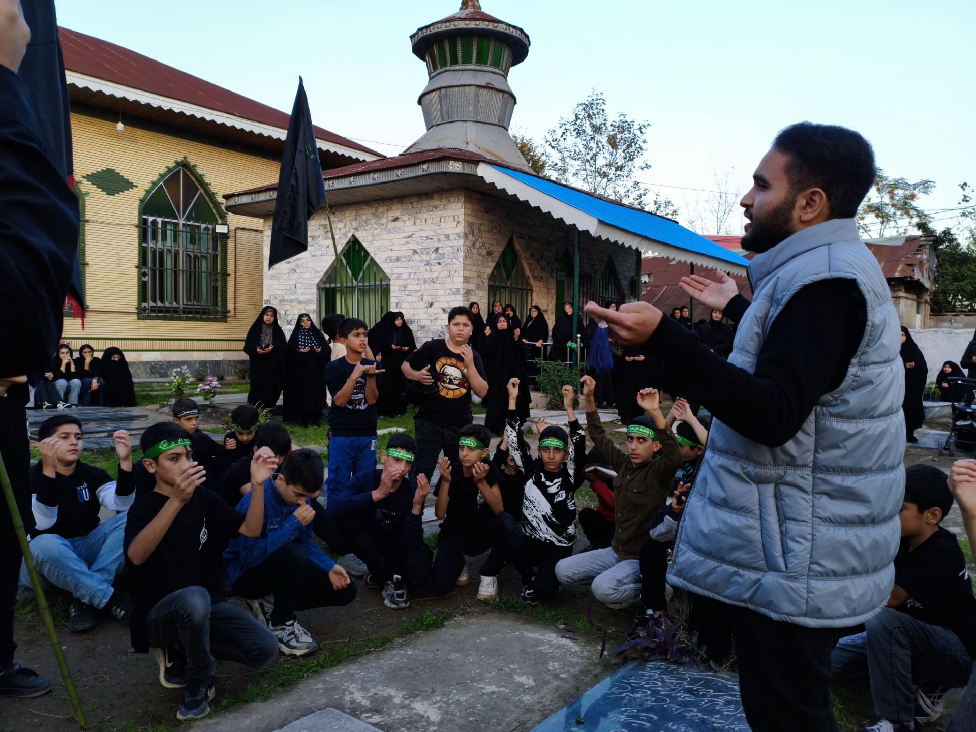 تشییع نمادین پیکر حضرت زهرا(س) در برکاده