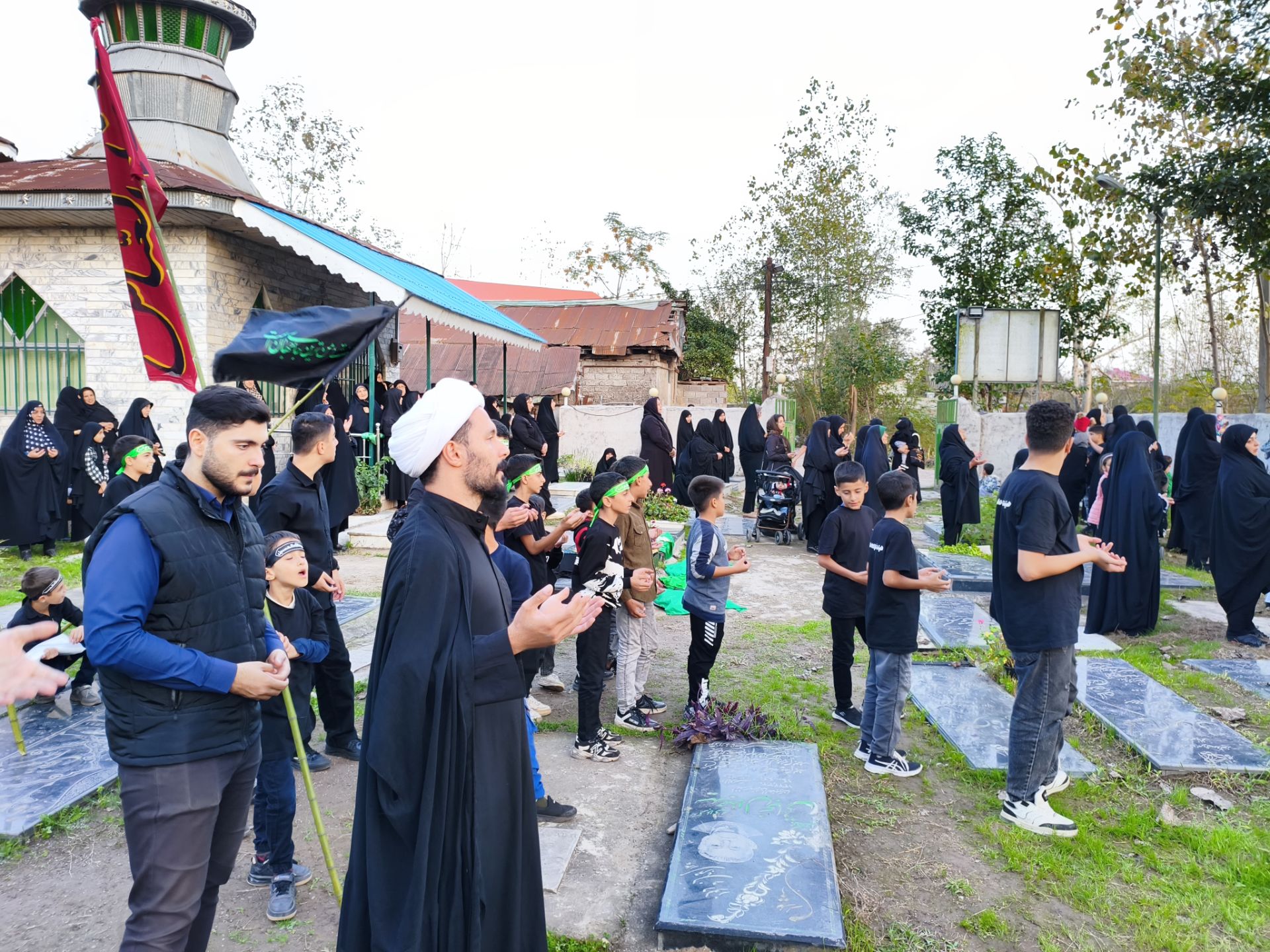 تشییع نمادین پیکر حضرت زهرا(س) در برکاده