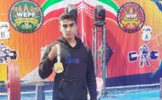 عضو کانون فرهنگی هنری «امام حسین(ع)» رکورد جهانی مهار وزنه ۱۰۲/۵ کیلوگرم را شکست