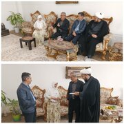 دیدار مسئولان دیواندره با خانواده‌های شهدا به مناسبت ایام فاطمیه اول