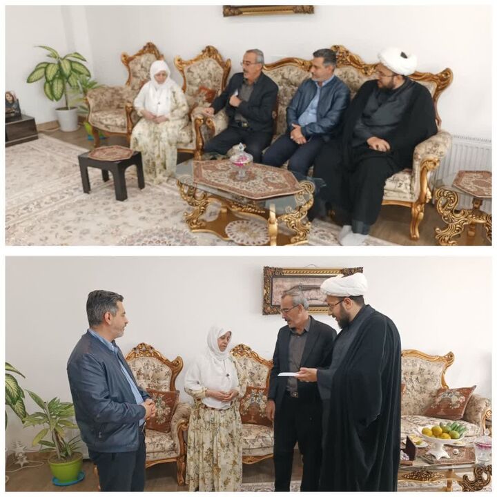 دیدار مسئولان دیواندره با خانواده‌های شهدا به مناسبت ایام فاطمیه اول