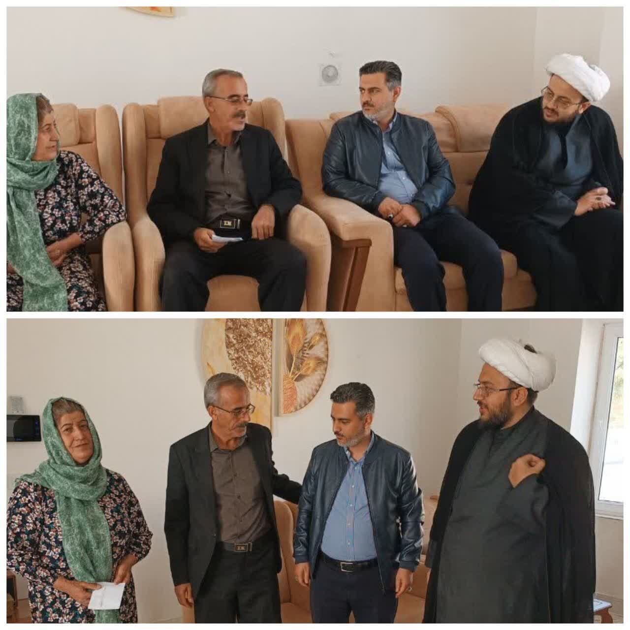 دیدار مسئولان دیواندره با خانوادههای شهدا به مناسبت ایام فاطمیه اول