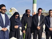 گلباران قبور مطهر شهدای شهر جیرفت