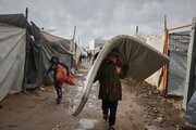 درخواست حماس برای کمک به ساکنان چادرهای غزه به خاطر باران شدید
