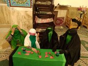 اجرای تعزیه شهادت حضرت فاطمه زهرا (س) توسط نوجوانان مسجدی مقداد
