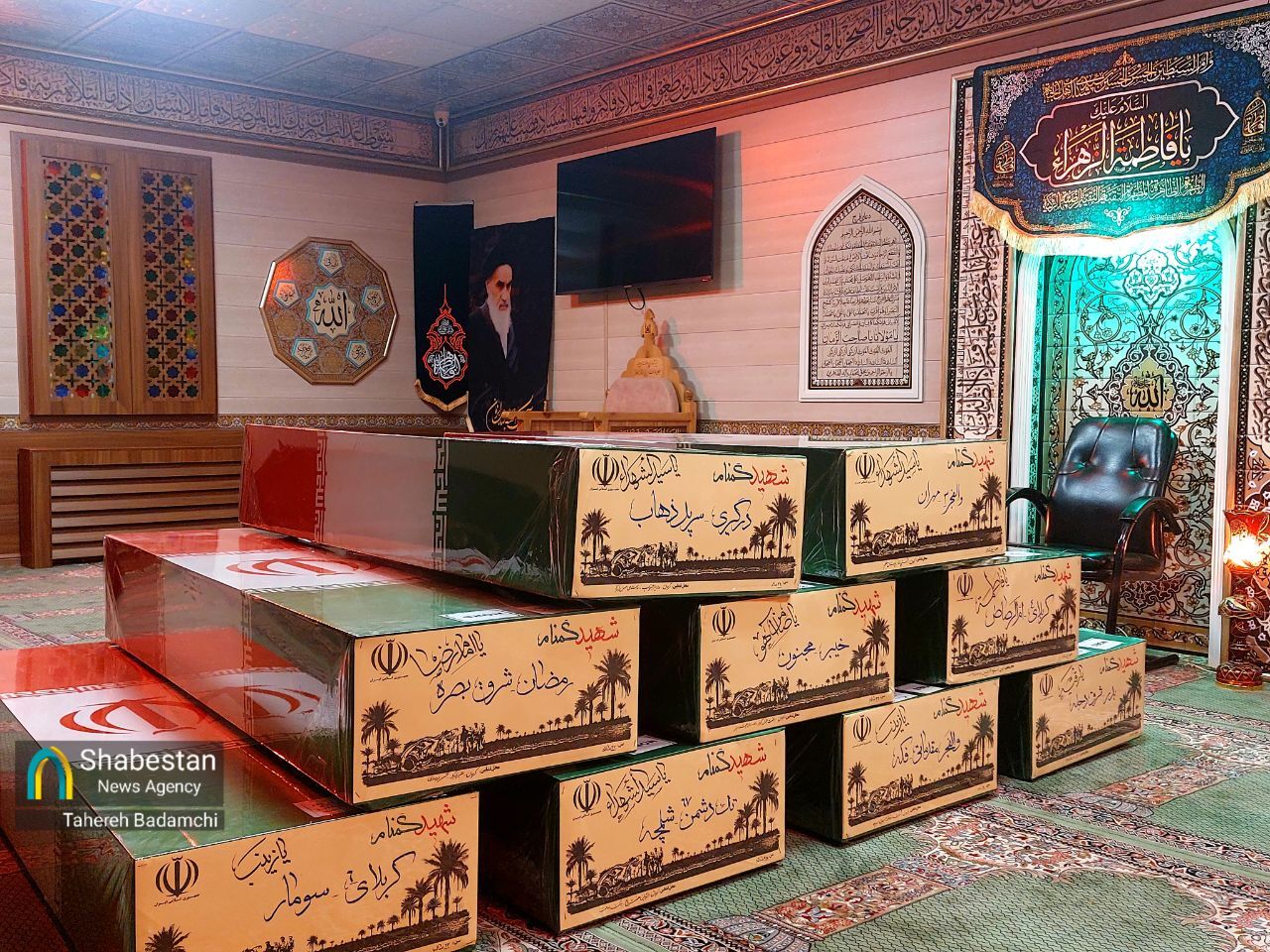 عطر حضور پیکرهای مطهر ۹ شهید گمنام فضای کرمان را معطر کرد