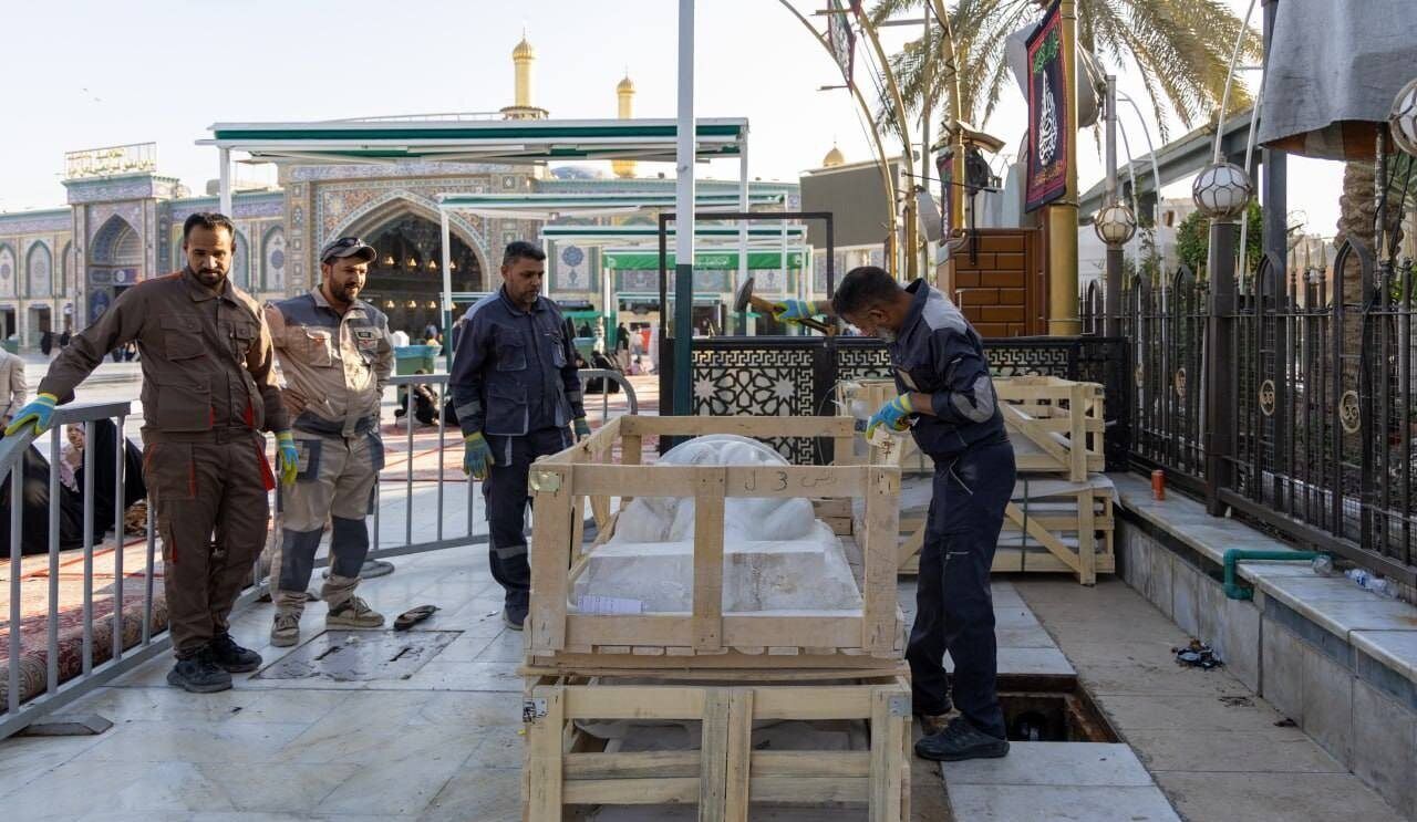 آب‌خوری‌های بین‌الحرمین در کربلای معلی تعویض شد