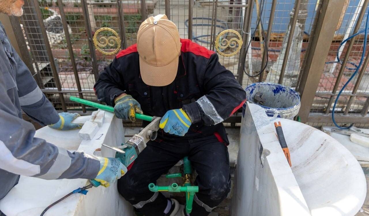 آبخوریهای بینالحرمین در کربلای معلی تعویض شد