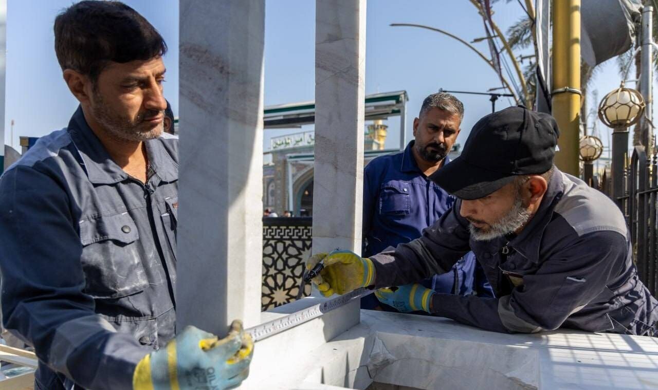 آب‌خوری‌های بین‌الحرمین در کربلای معلی تعویض شد