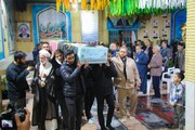 تشییع پیکر مطهر شهید گمنام دفاع مقدس در شهرستان دلیجان