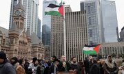 پرچم فلسطین برای اولین بار بر فراز ساختمان شهرداری تورنتو به اهتزاز درآمد