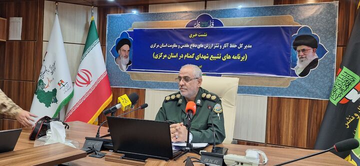 تشییع پرشکوه پیکر شش شهید گمنام همزمان با شهادت حضرت فاطمه زهرا(س) در اراک