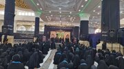 آیین عزاداری دختران مهدوی در مسجد مقدس جمکران