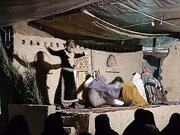 افتتاح پنجمین سوگواره تجسّمی چادرِخاکی در قم