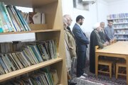 کتابخانه کانون فرهنگی هنری شهید بهشتی(ره) مسجد جامع آشخانه افتتاح شد
