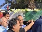 استقبال هنرستان فنی و حرفه‌ای شهید بهشتی جیرفت از شهید گمنام