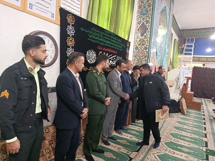 تیم برگزیده قرآنی شهید علی توری تجلیل شد