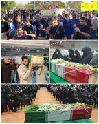 شهید گمنام بر روی دستان خانواده های کارکنان شرکت پالایش نفت بندرعباس تشییع شد