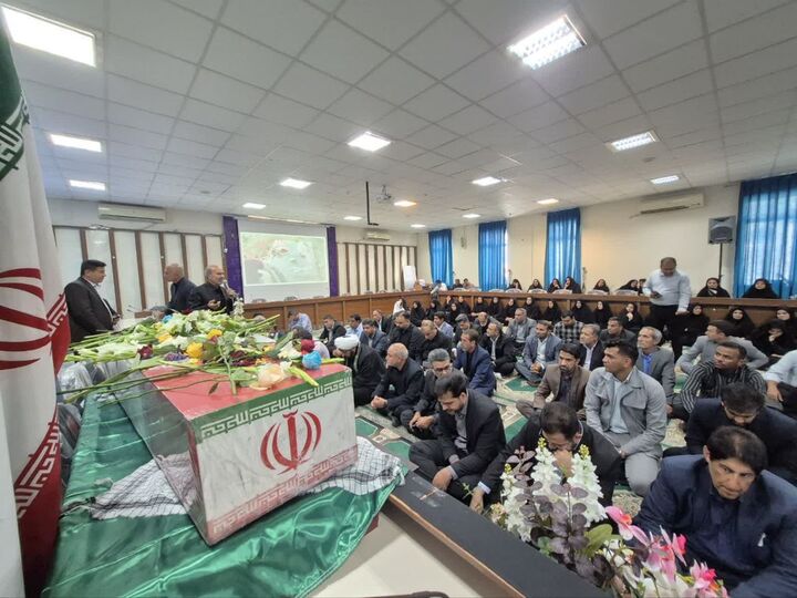 پیوند عدالت و ایثار؛ استقبال از شهید گمنام در دادگستری جیرفت