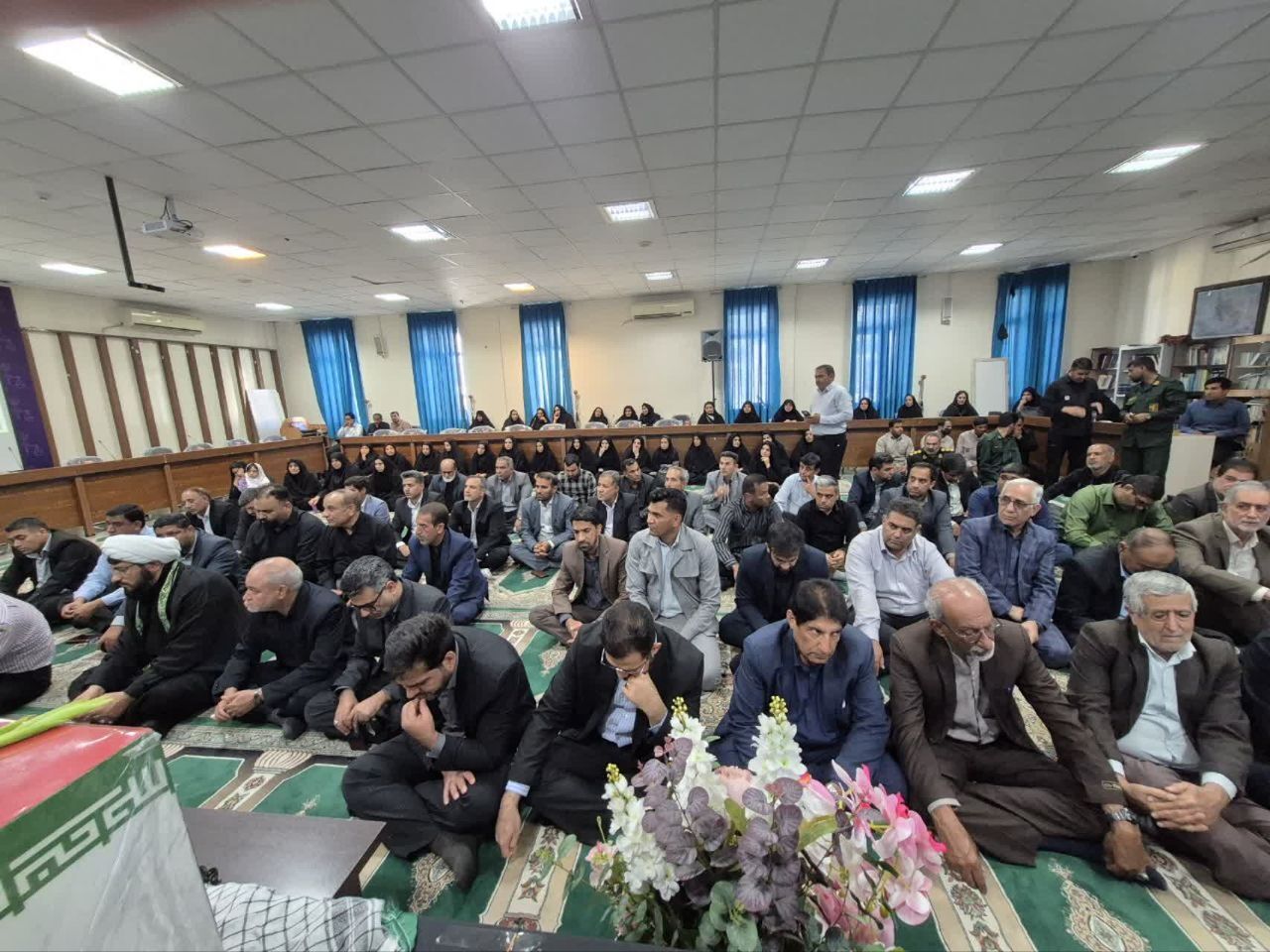 پیوند عدالت و ایثار؛ استقبال از شهید گمنام در دادگستری جیرفت