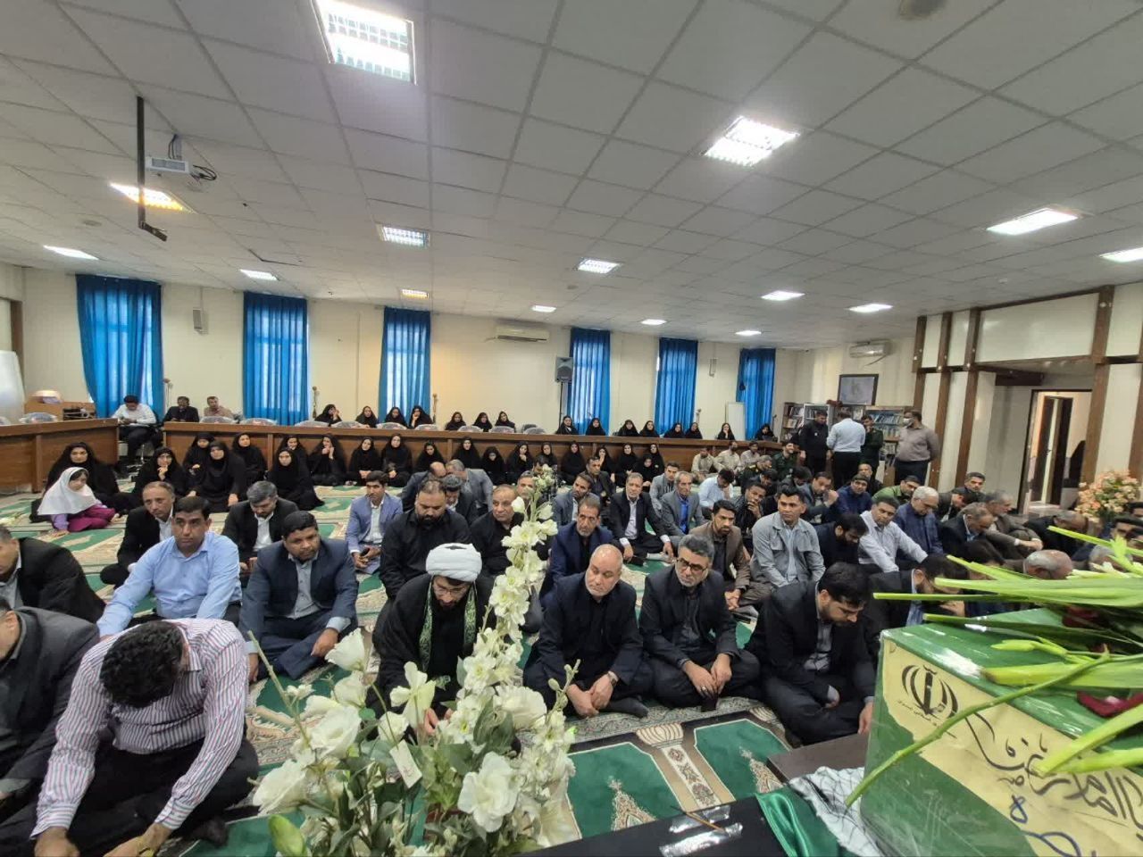 پیوند عدالت و ایثار؛ استقبال از شهید گمنام در دادگستری جیرفت