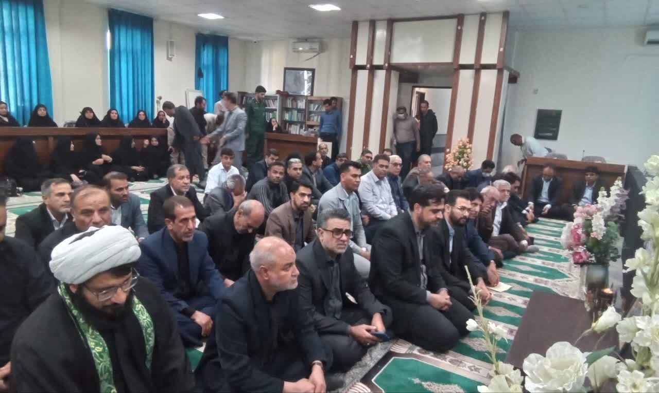 پیوند عدالت و ایثار؛ استقبال از شهید گمنام در دادگستری جیرفت