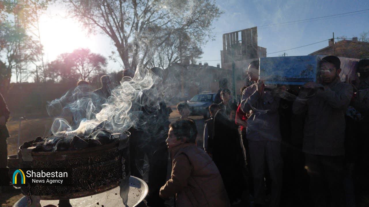 تشییع پیکر شهید گمنام از مدرسه تا مسجدالاقصی