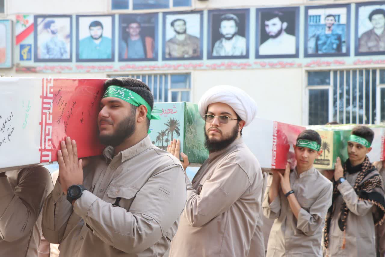 تشییع پیکرهای پاک شهدای گمنام در رشت