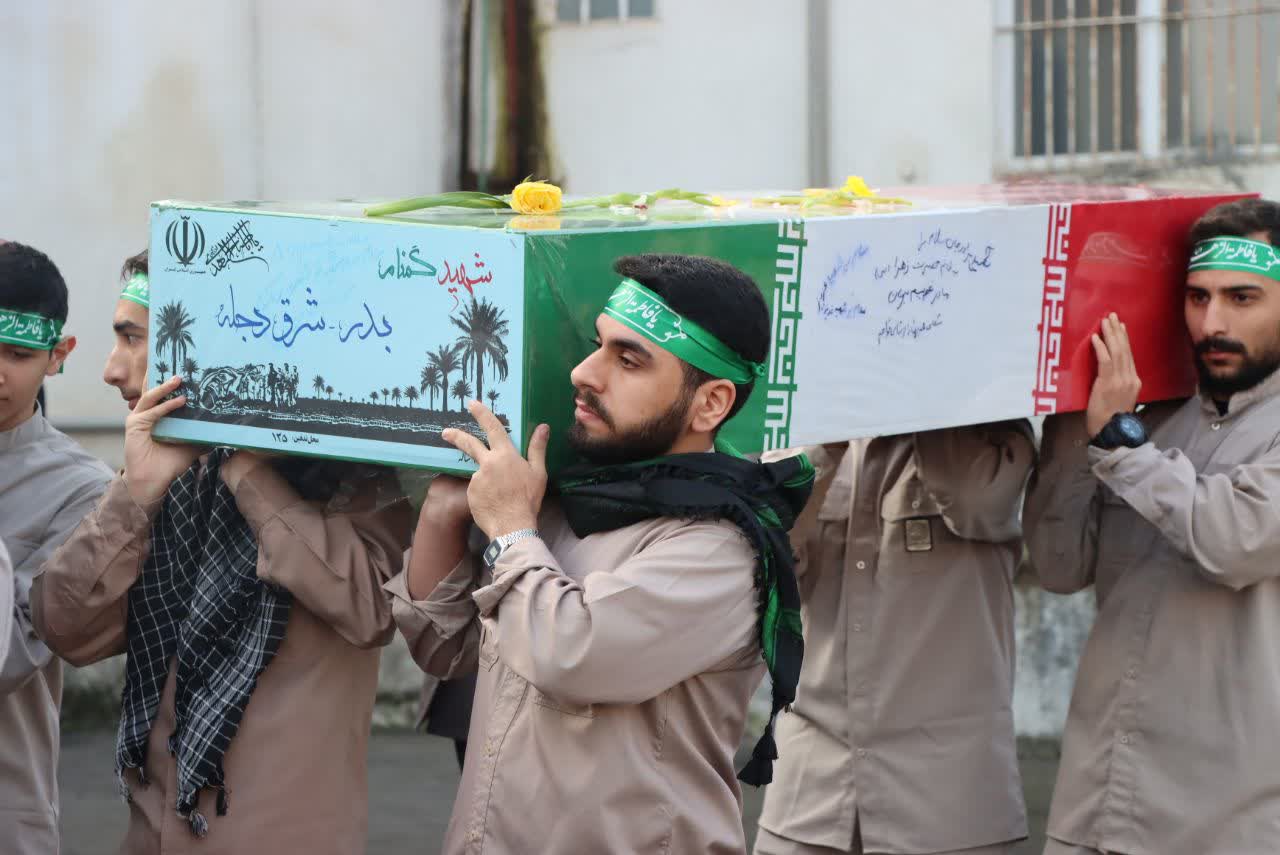 تشییع پیکرهای پاک شهدای گمنام در رشت