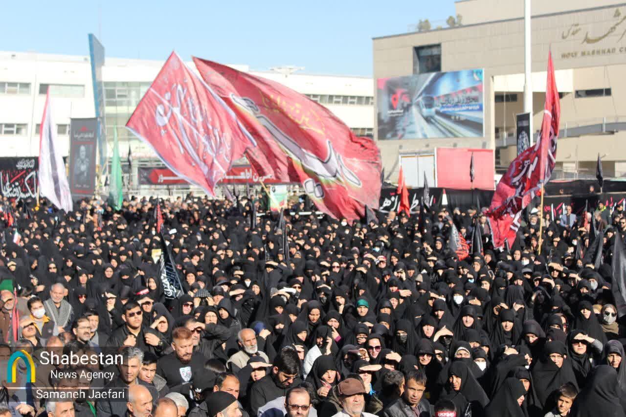 تشییع با شکوه شهدا در شهر شهادت