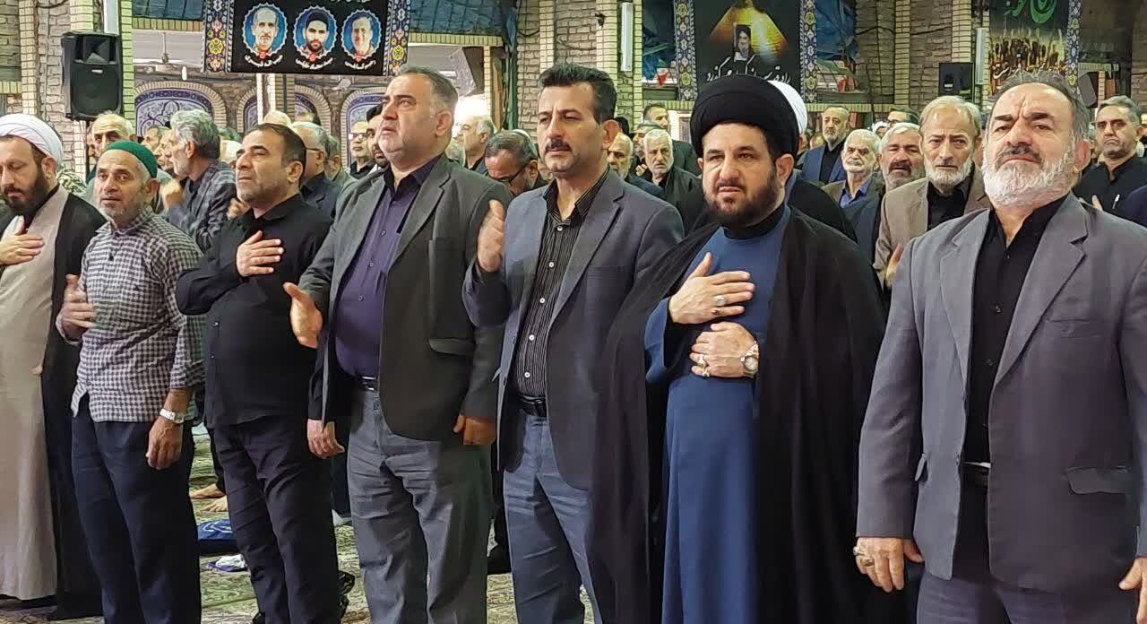 بهشهر در غم شهادت یاس کبود گریست