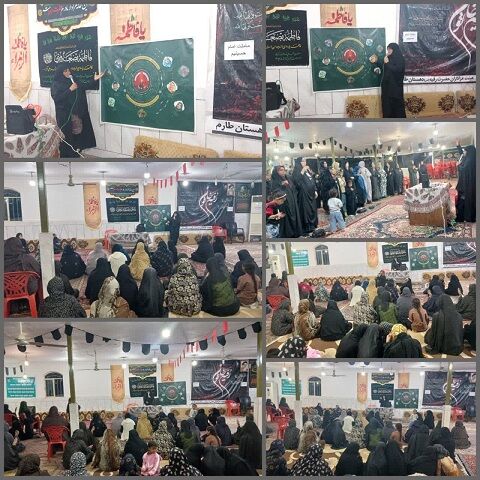 وقتی بچههای مسجد هرمزگان تابوت حضرت زهرا(س) را بر دوش گرفتند و شهید گمنام را بدرقه کردند