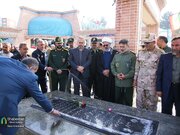 گلباران مزار شهدای بجنورد به مناسبت هفته بسیج