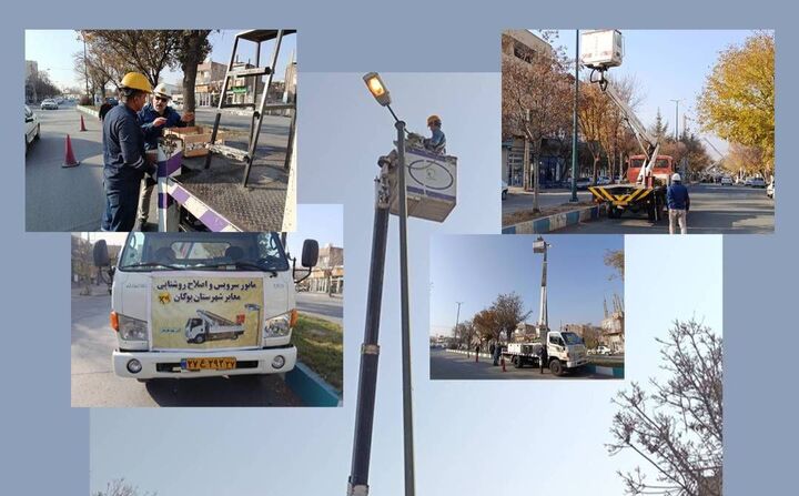 آغاز تلاش جهادی برای روشنایی؛ ۸۰۰ خاموشی معابر بوکان تا فردا رفع می‌شود