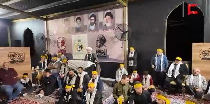 مراسم ویژه روز بسیج در مزار شهید هاشم صفی الدین