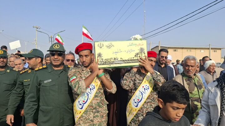 پیکر پاک شهید ۲۰ ساله دفاع مقدس تشییع شد