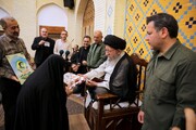 تکریم مادر شهید و بسیجیان در مسجد جامع گلشن
