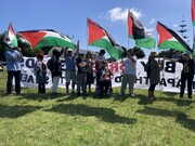 تجمع همبستگی با مردم غزه در نیوزیلند