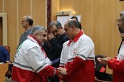 تجلیل از داوطلبان جمعیت هلال احمر گیلان