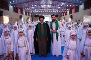 جشن تکلیف دختران کرکوک در حرم عسکریین(ع) همزمان با میلاد حضرت فاطمه(س)