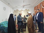 دیدار امام جمعه و اعضای ستاد نماز جمعه جیرفت با خانواده های شهدا