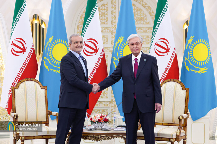 بیانیه مشترک روسای جمهور ایران و قزاقستان منتشر شد
