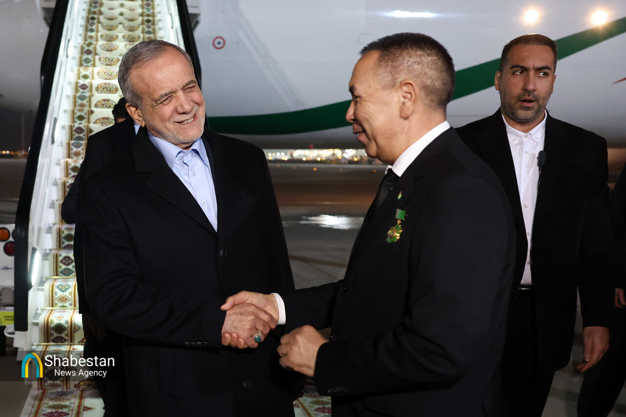 گزارش تصویری از سفر پزشکیان به ترکمنستان