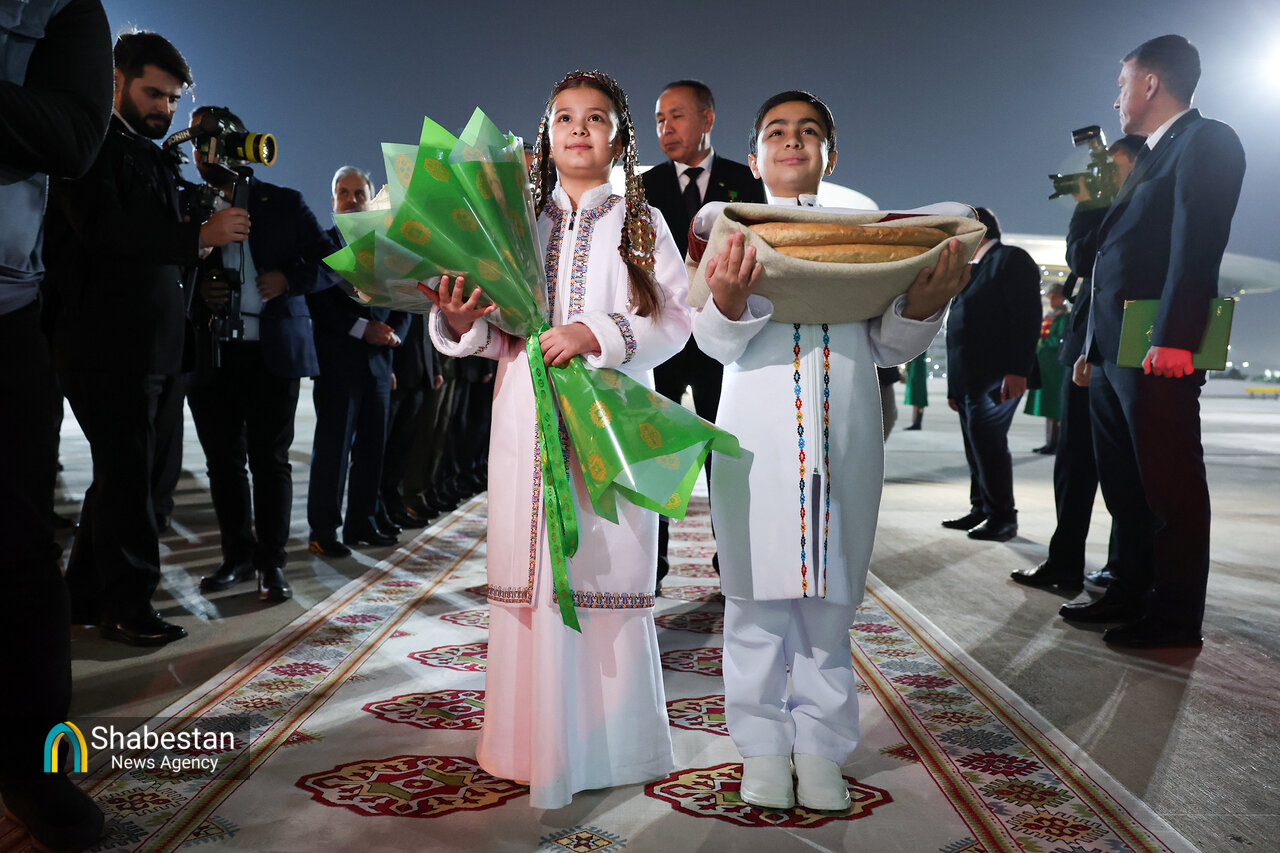 گزارش تصویری از سفر پزشکیان به ترکمنستان