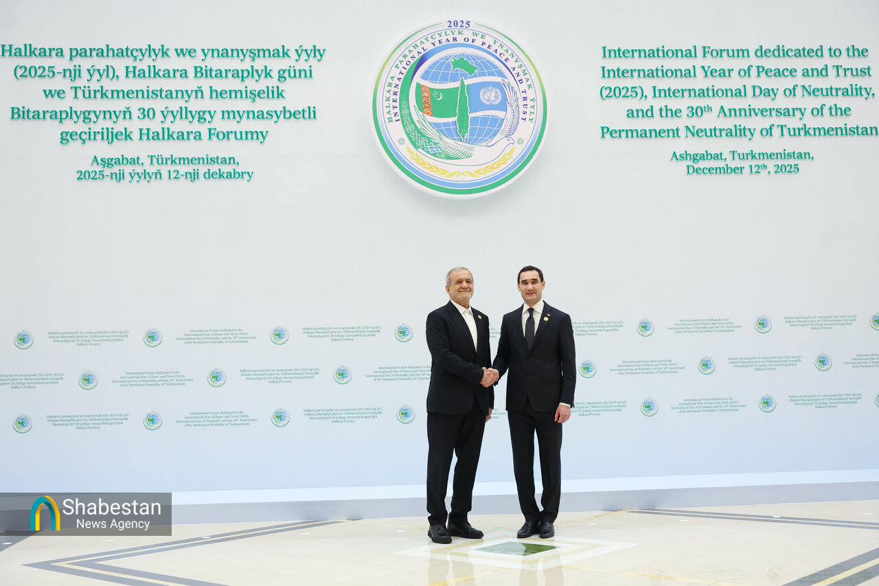 گزارش تصویری از سفر پزشکیان به ترکمنستان