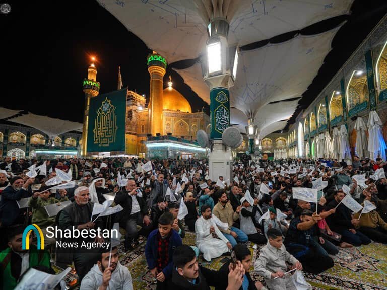 برگزاری محفل باشکوه میلاد سرور بانوان عالم در حرم مطهر علوی