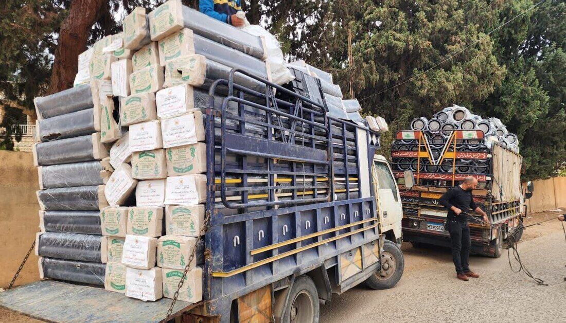 ادامه روند کمک رسانی آستان قدس حسینی به خانواده های آواره سوری در لبنان