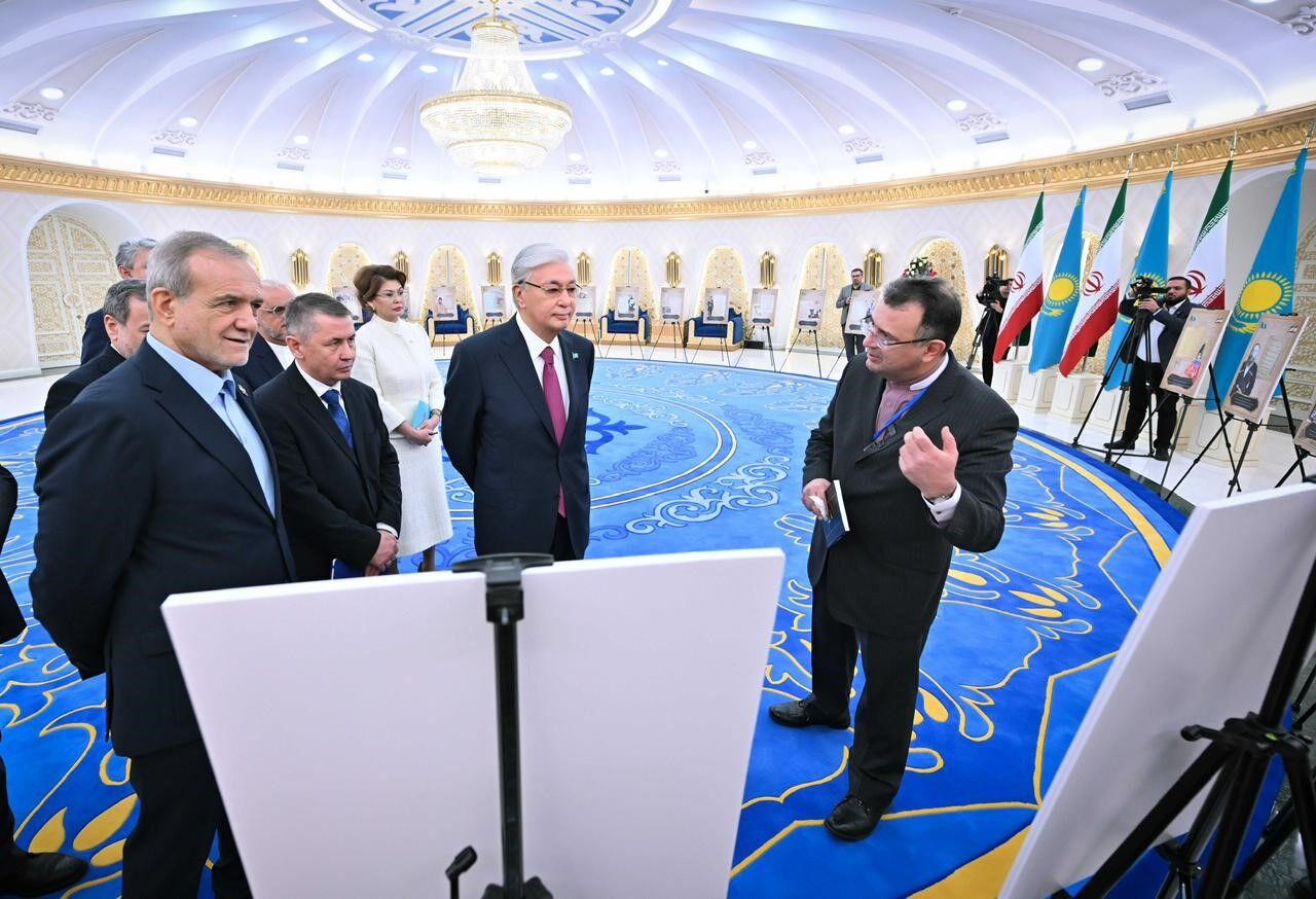 میراث مشترک، رؤسای جمهور ایران و قزاقستان را در یک قاب تاریخی به هم پیوند داد