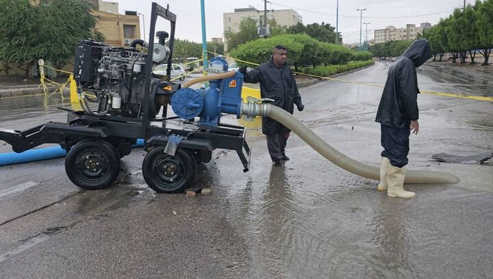 آماده‌ باش کامل آبفای هرمزگان در بارش های دو روز گذشته/وضعیت تأمین آب بندرعباس پایدار است